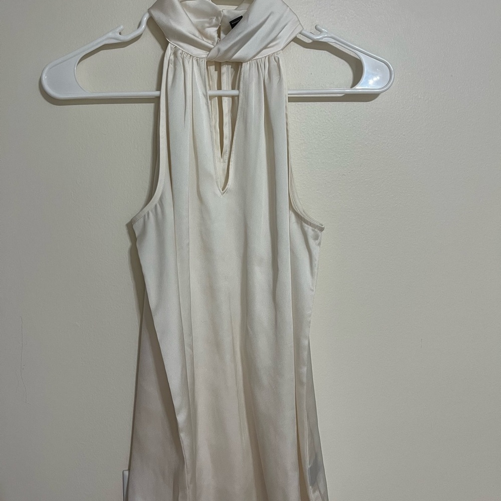 Chic Cream Sleeveless Tank Top